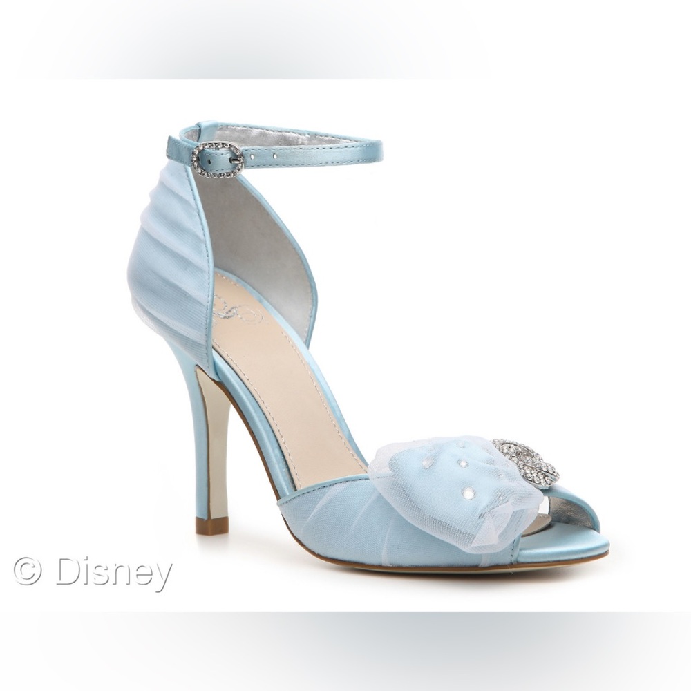 Disney Cinderella GLASS SLIPPER COLLECTION Charming Blue High Heel - 11 RARE HTF